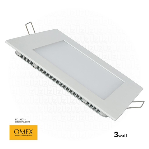 [EO1337-3] OMEX - SQ Slim panle Light Led 3w WW