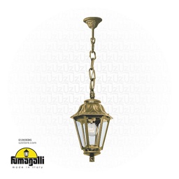 [E1303HG] FUMAGALLI SICHEM/ANNA HANGING CLEAR E27 Gold Made in Italy 