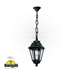 [E1303HB] FUMAGALLI SICHEM/ANNA HANGING CLEAR E27  BK Made in Italy 