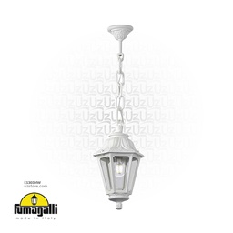[E1303HW] FUMAGALLI SICHEM/ANNA HANGING CLEAR E27 WH Made in Italy 