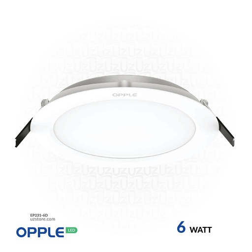 [EP231-6D] OPPLE LED Down Light Ecomax III Slim RC-HPF ESIII R100 6W, 6500K-WH Day Light 