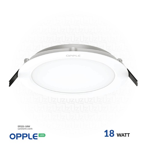 [EP231-18W] أوبل إضاءة ليد سقفية غاطسة رفيعة دائرية 18 واط، 3000 كلفن أبيض دافئ
OPPLE Ecomax III Slim 