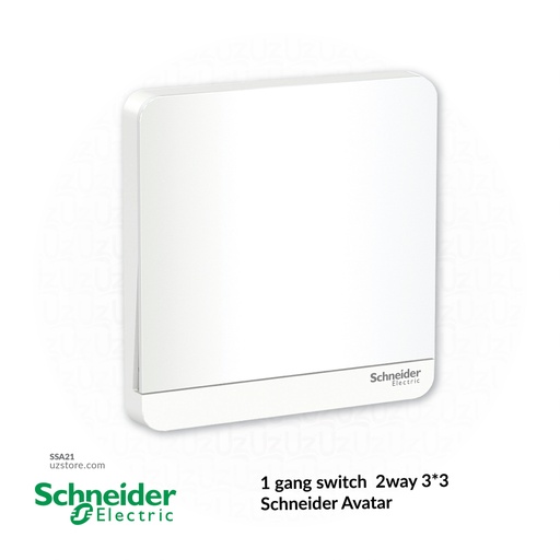 [SSA21] 1 gang switch 3*3 2way Schneider Avatar (E8331L2WE)