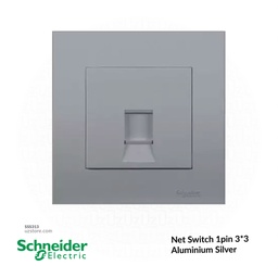 [SSS313] Net Switch 1pin 3*3 Schneider Alu. Sliver
