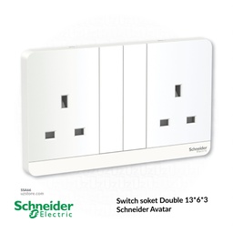 [SSA66] Switch socket Double 13*6*3 Schneider Avatar