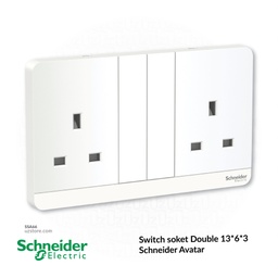 [SSA66] Switch soket Double 13*6*3 Schneider Avatar