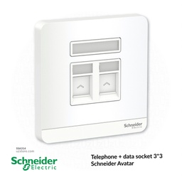 [SSA314] Telephone + net switch 1+1 pin 3*3 Schneider Avatar