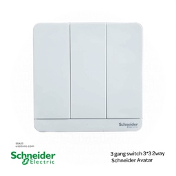 [SSA23] 3 gang switch 3*3 2way Schneider Avatar