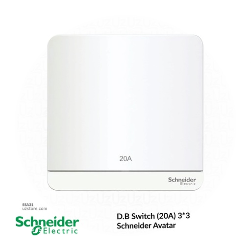 [SSA31] D.B Switch (20A) 3*3 Schneider Avatar