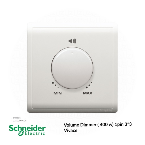 [SSV319] Volume Dimmer ( 400 w) 1pin 3*3 Schneider Vivace