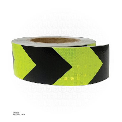 [C3538B] Reflective Tape- Black Fluorescence