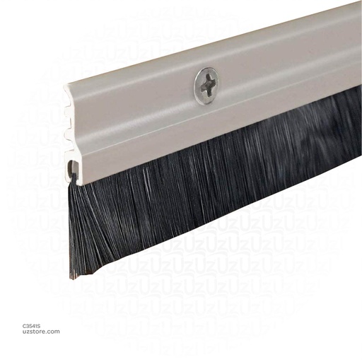 [C3541S]  Brush Door Seal -Silver