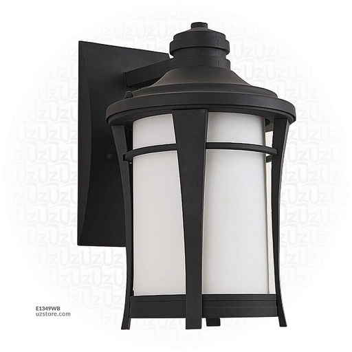 [E1349WB] Outdoor Wall LIGHT 1103W(S) SBK