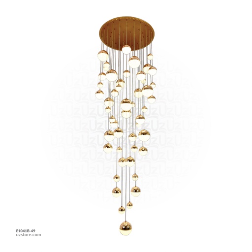 [E1041B-49] Balls Chandelier 3M - Base 80 cm - 49 Balls 9339/49