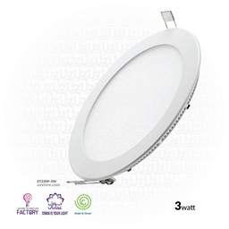 [ET230P-3W] LTF 3W Round Panel light Sigma Warm white