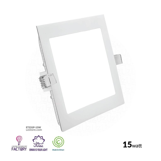 [ET231P-15W] LTF 15W Square Panel light Sigma Warm white