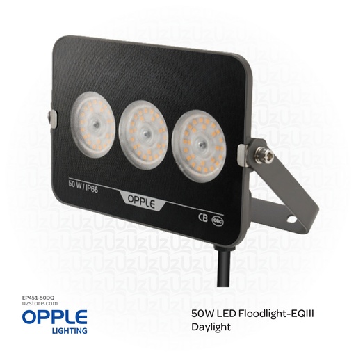 [EP451-50DQ] OPPLE LED Flood Light EQIII 50W-6500K-GY-GP, Day Light 709000054400