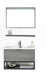 [WC100] Wash Basin With Cabinet & Mirror with shelf KZA-2017080  80*48*53 CM
