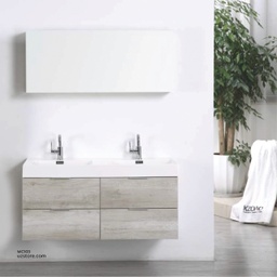[WC103] Wash Basin With Cabinet & Mirror KZA-1703120 120*47*58 CM