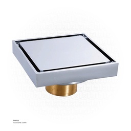 [P4-U1] Chrome Color Brass Floor Drain 9873QCP 10*10