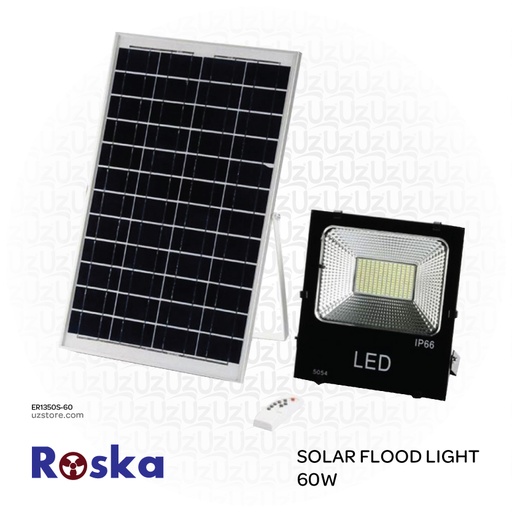 [ER1350S-60] ROSKA Solar Flood light 60W R-60SFL