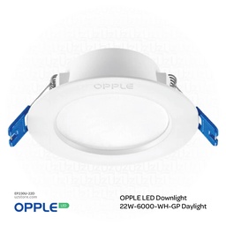 [EP230U-22D] OPPLE LED Downlight RC-US R200-22W-6000-WH-GP Daylight