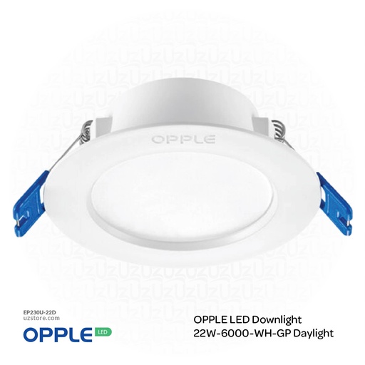 [EP230U-22D] أوبل إضاءة ليد سقفية غاطسة 22 واط، 6000 كلفن لون ضوء نهاري أبيض
OPPLE LED RC-US-R200