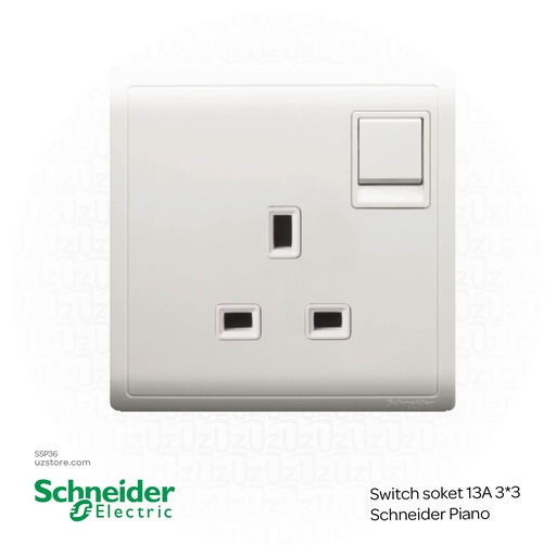 [SSP36] Switch soket 13A 3*3 Schneider Piano