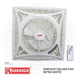 [EK613SL] KHALEEGIA Surface LED Ceiling fan 60*60 white K-CFS150-L
