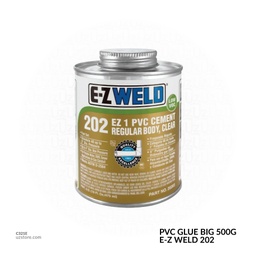 [C321E] PVC GLUE BIG 500G E-Z WELD 202