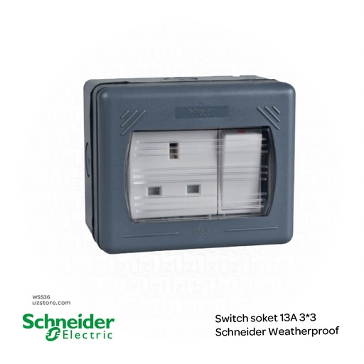 [WSS36] سويك ساكت 13A 3*3 Schneider Weatherproof