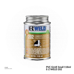 [C324E] PVC GLUE Small 118ml E-Z WELD 202