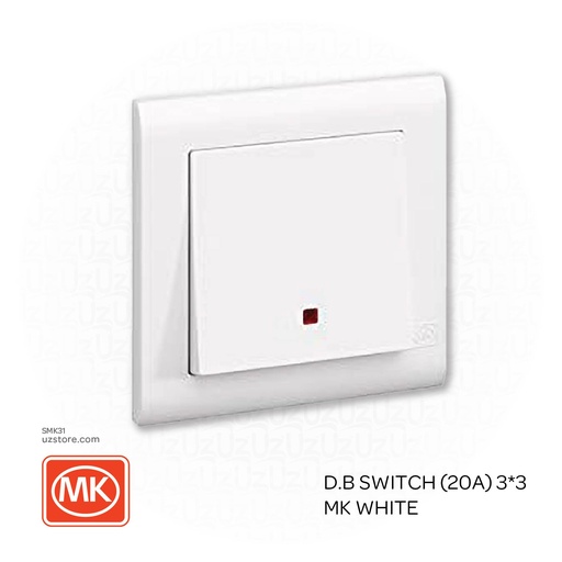 [SMK31] D.B Switch (20A) 3*3 MK White