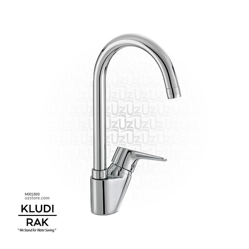 [MX1303] KLUDI RAK Polaris Single Lever Sink Mixer
 Swivel U Spout, Rak10050-03