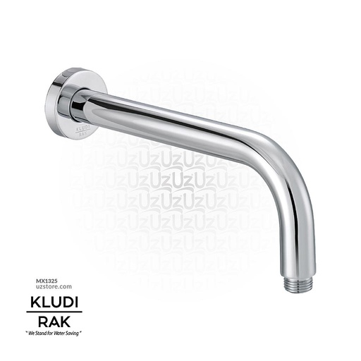 [MX1325] KLUDI RAK SHOWER ARM (250 MM) DN15 1/2" MALE THREAD WITH SLIDING COVER PLATE RAK10012