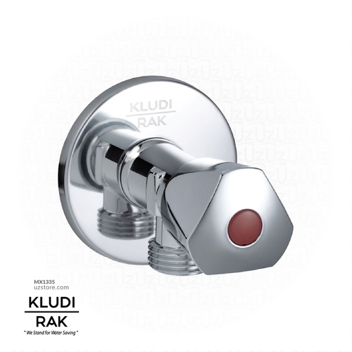 [MX1335] KLUDI RAK Angle Valve 1/4 Turn- CP ABS 1/2" x 1/2" RAK33001