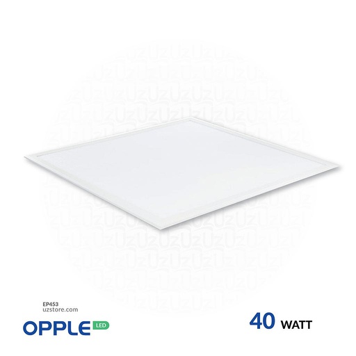 [EP453D] أوبل اضاءة ليد مسطحة لوحية للسقف 60 × 60 سم، 40 واط بضوء لونية 6500 كلفن ضوء نهاري أبيض لون أبيض
OPPLE Rc-SL Sq595-40W-6500-WH Ⅳ IP44