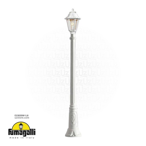 [E1303SW-1.8] FUMAGALLI ARTU'/ANNA POLE 1820MM CLEAR E27 6W 4000K WH Made in Italy 