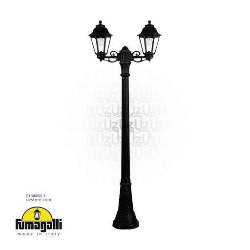 [E1303SB-2] FUMAGALLI GIGI BISSO/ANNA 2L POLE 2090MM CLEAR E27 6W 4000K   BK Made in Italy 