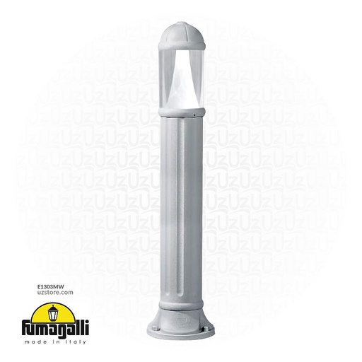 [E1303MW] FUMAGALLI SAURO BOLLARD 1100MM RESIN LOUVRE WH Made in Italy 