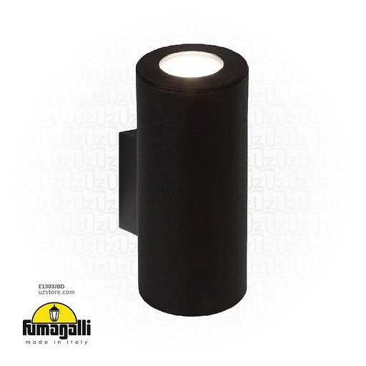 [E1303JBD] FUMAGALLI FRANCA 90 2L WALL GU10 LED 2X3.5W 3000K  BK Made in Italy 
