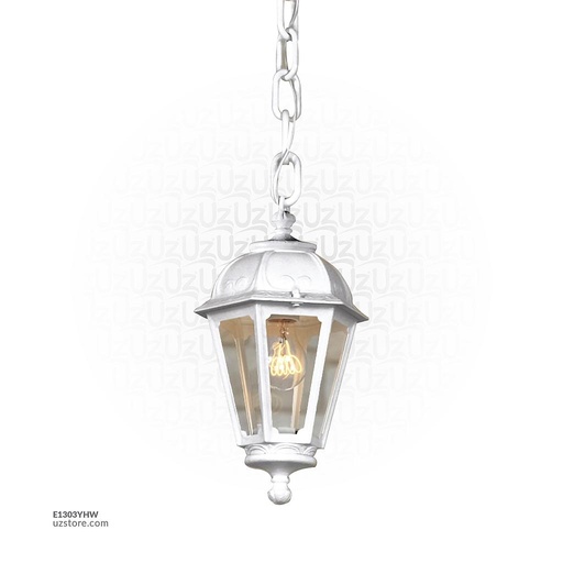 [E1303YHW] FUMAGALLI SICHEM/SABA HANGING CLEAR E27 WH Made in Italy 