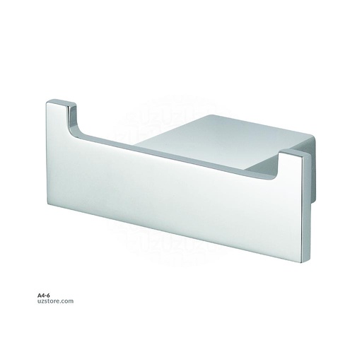 [A4-6] Chromed Double hooks Brass & stainless steel