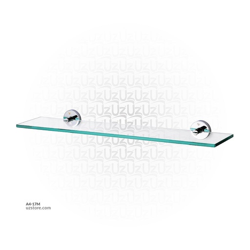 [A4-17M] ChromeGlass shelf
(Matt glass) 60.5x13x4.5cm Brass & stainless steel 