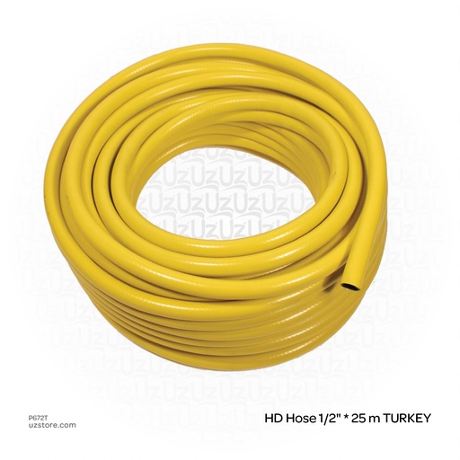 [P672T] TURKEY HD Yellow Water Hose 1/2" * 25m