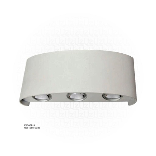 [E1300P-3] LED Outdoor Wall light 037  6*3W WW Silver  AC85V-265V 