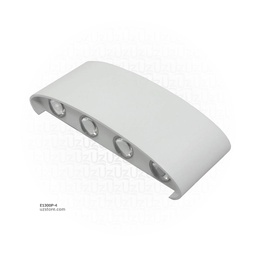 [E1300P-4] LED Outdoor Wall light 036  8*3W WW Silver  AC85V-265V 