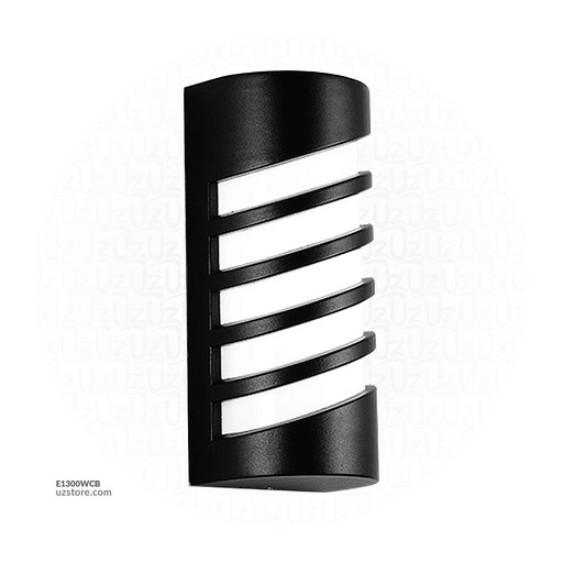 [E1300WCB] LED Outdoor Wall LIGHT W23 12W WW BLACK AC85V-265V