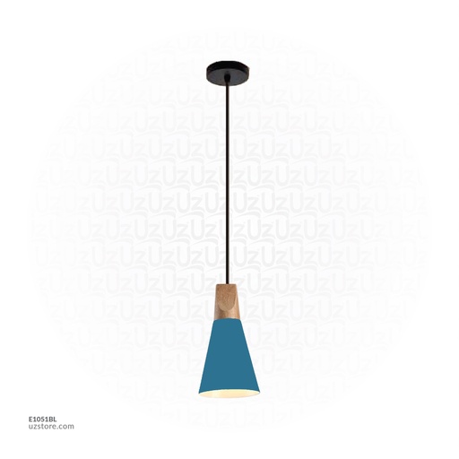 [E1051BL] Pendant Light E27 7745/A DARK BLUE