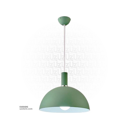 [E1051DG] Pendant Light E27 7477/350 Olive Green